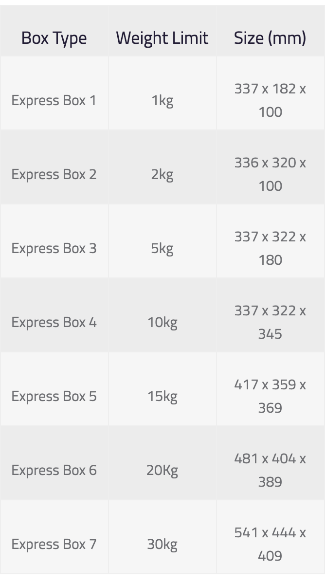 ASYAD Express Boxes